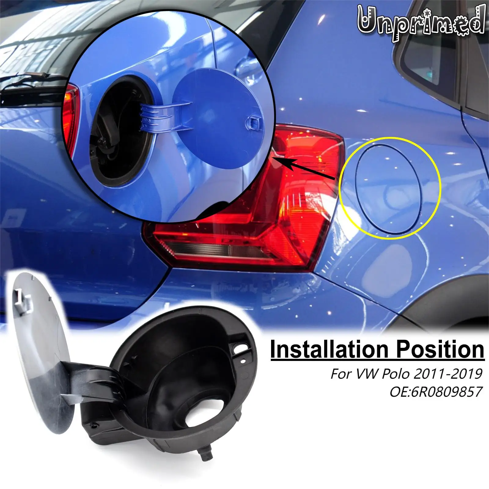 Tapa llenado combustible OEM 0809857 para VW Polo 6R gasolina - imagen 4