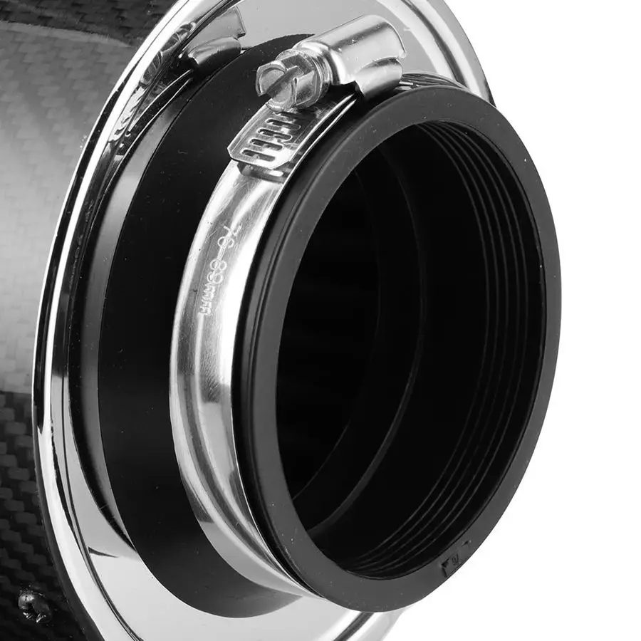 Filtro aire alto flujo 76mm fibra carbono Racing universal - imagen 3