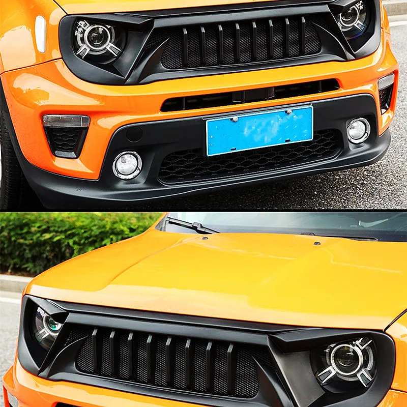Parrilla deportiva estilo carbono mate para Jeep Renegade 2016-2023 - imagen 3