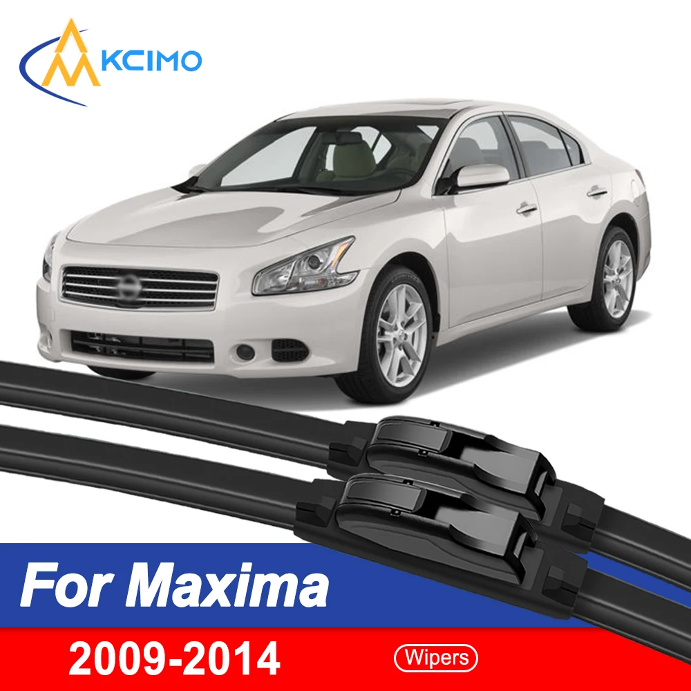 Para Nissan Maxima 2009-2014 juego de limpiaparabrisas delantero para Nissan Maxima reemplazo de limpiaparabrisas de vidrio automático 2013 2012 2011