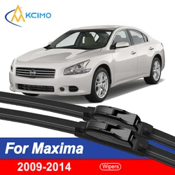 Para Nissan Maxima 2009-2014 juego de limpiaparabrisas delantero para Nissan Maxima reemplazo de limpiaparabrisas de vidrio automático 2013 2012 2011