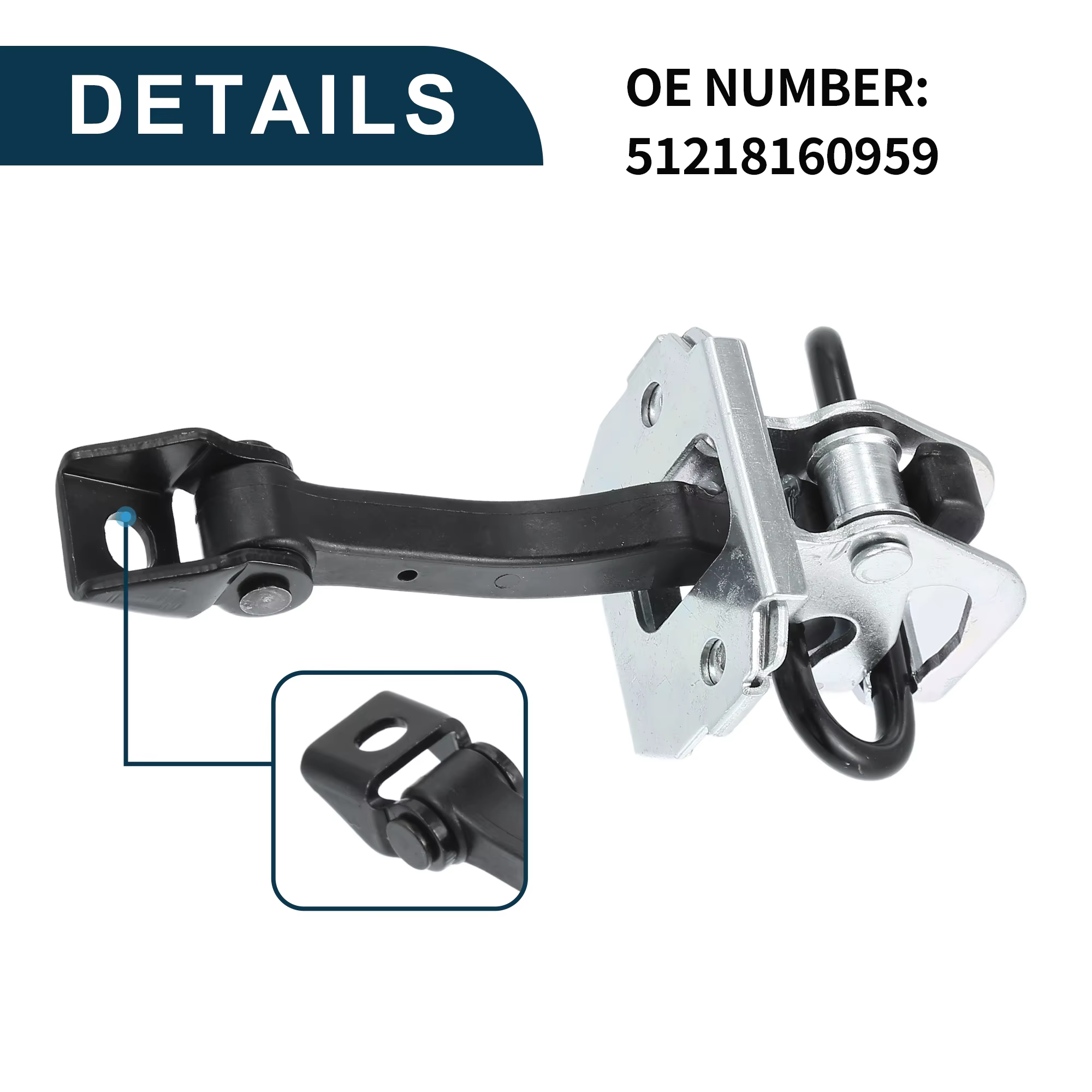 Limitador de puerta UXCELL 51218160959 para BMW Serie 3 E46 - imagen 5