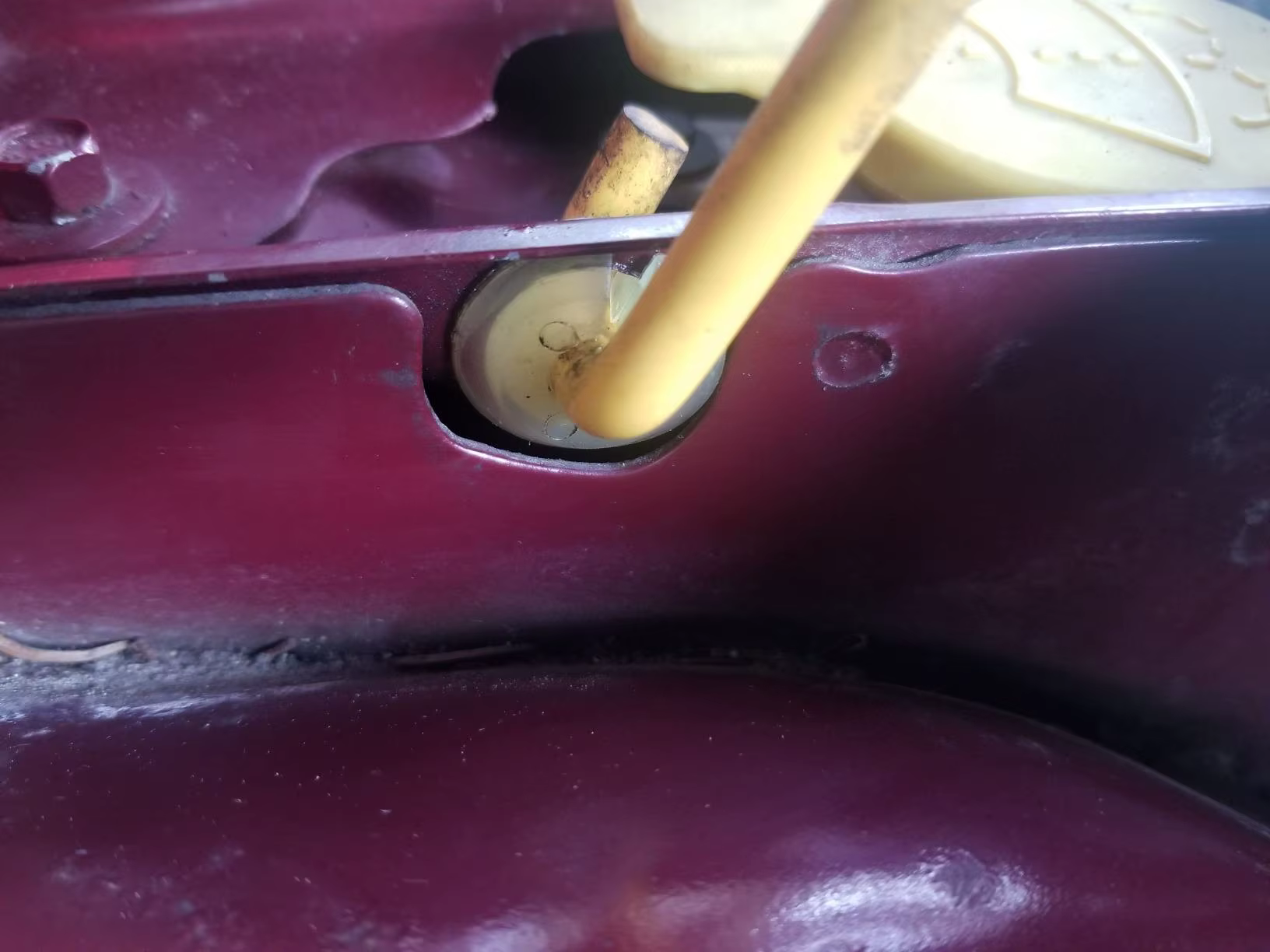 Retenedor de varilla de soporte y ojal de goma para capó