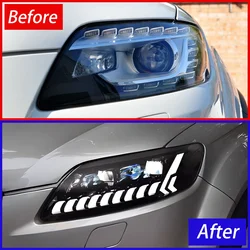 Faros LED para Audi Q7 – Plug and Play tres lentes proyector