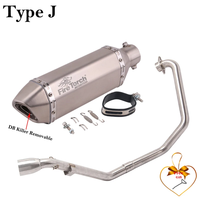 Slip-on escape Yamaha FZS150 sistema completo con DB Killer - imagen 5