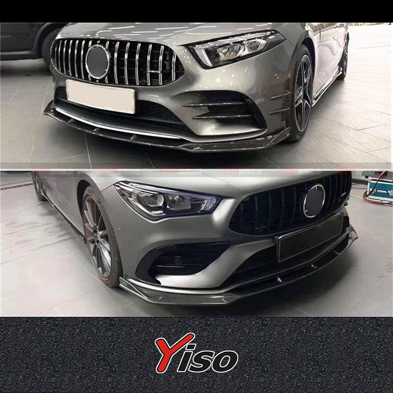 Labio delantero de fibra de carbono para Mercedes CLA W118 2020-2021