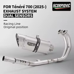 Sistema de escape completo Yamaha Ténéré 700 con tubo de enlace