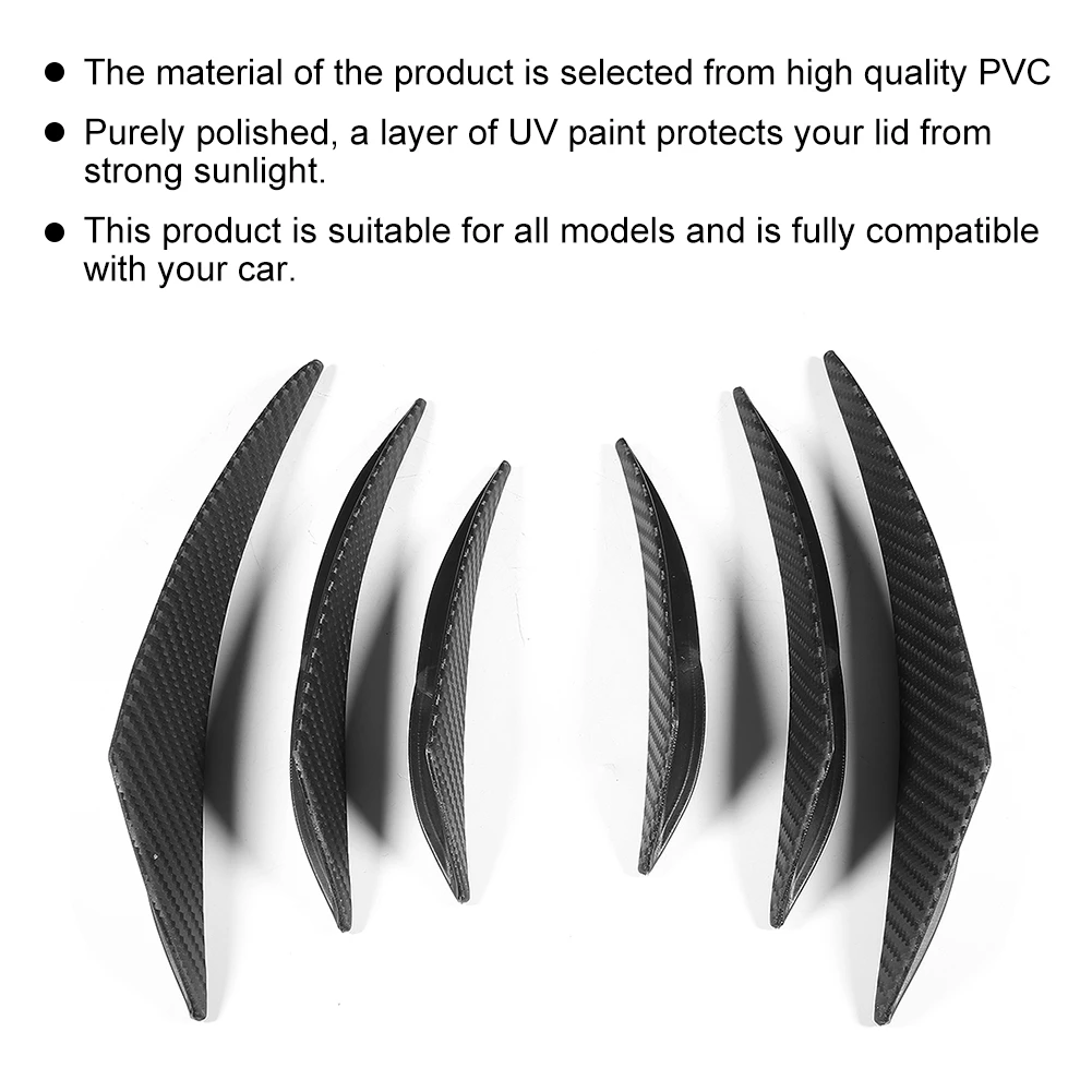 Canard de paragolpes efecto carbono para tuning de coche - imagen 5
