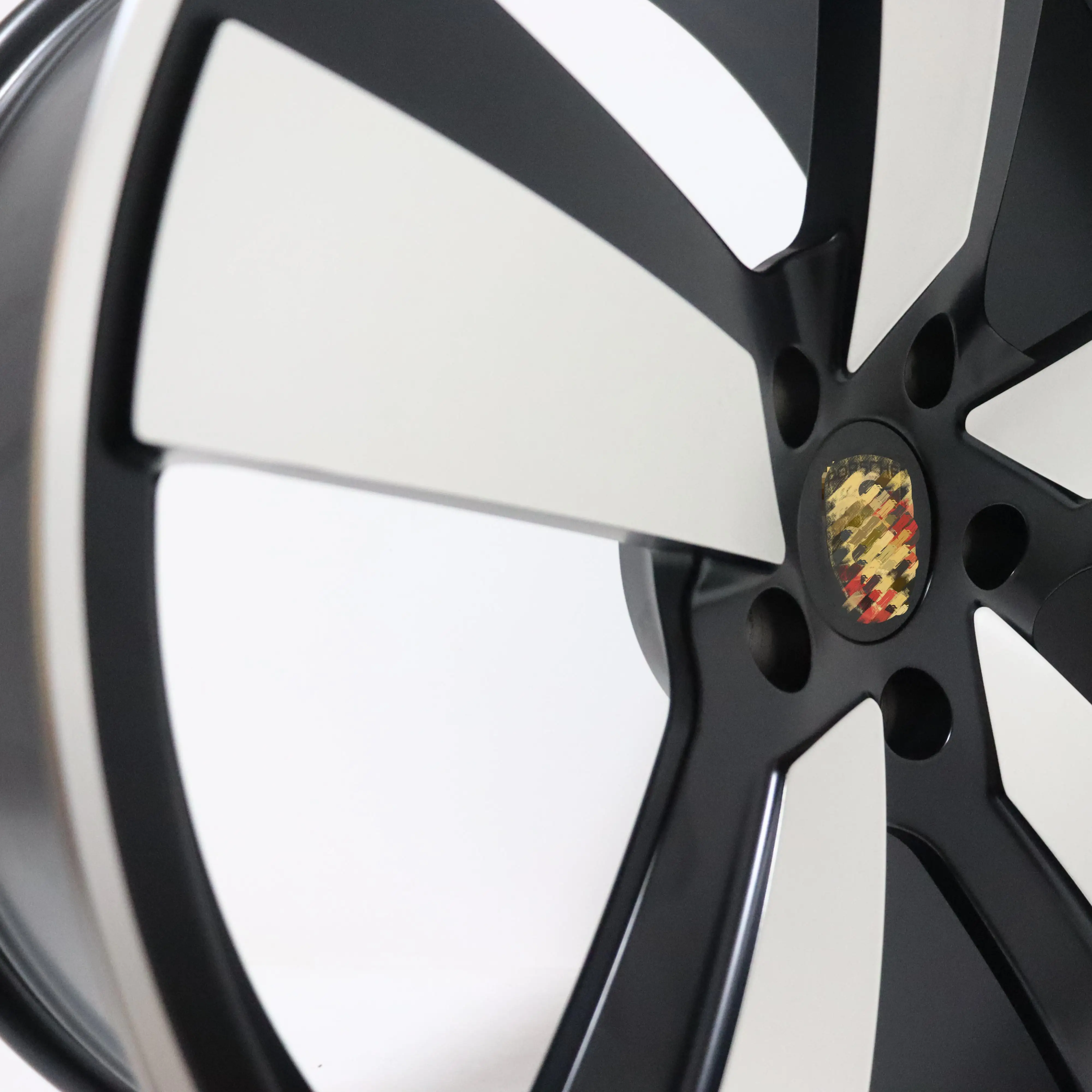Xywheel modificado ligero personalizado T6061 Macan EV diseño llantas de aleación forjada 5x112 5x130 71.5 para Macan EV S 4S - imagen 3