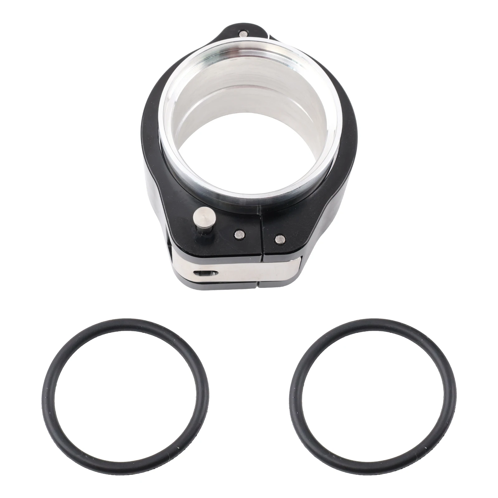 Tubo de escape rendimiento negro anodizado con abrazadera - imagen 5