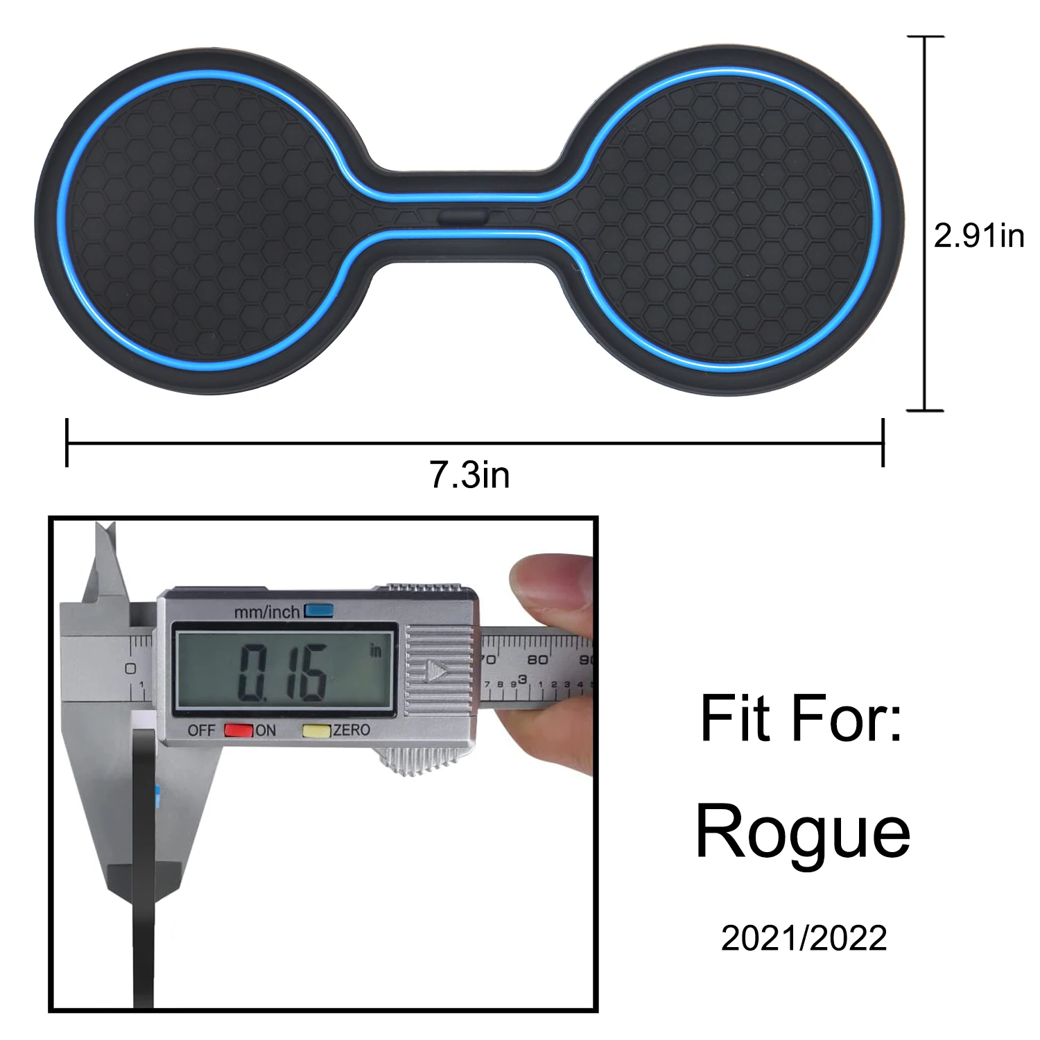 Posavasos antideslizantes impermeables para Nissan X-Trail interior - imagen 2
