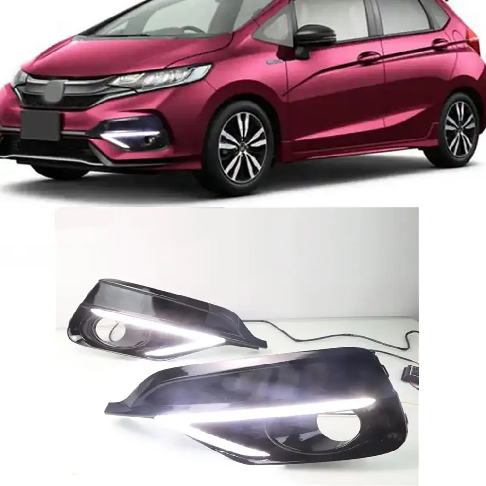 Luz diurna LED DRL impermeable Honda Fit/Jazz
