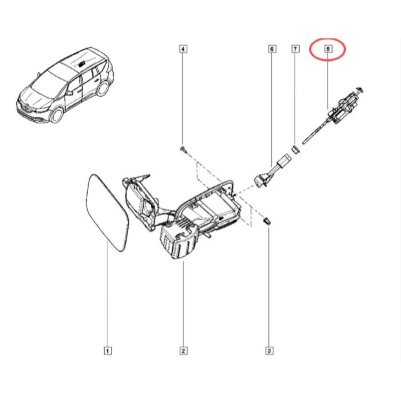 Servomotor tapa de combustible Renault Clio Megane Captur Laguna - imagen 4