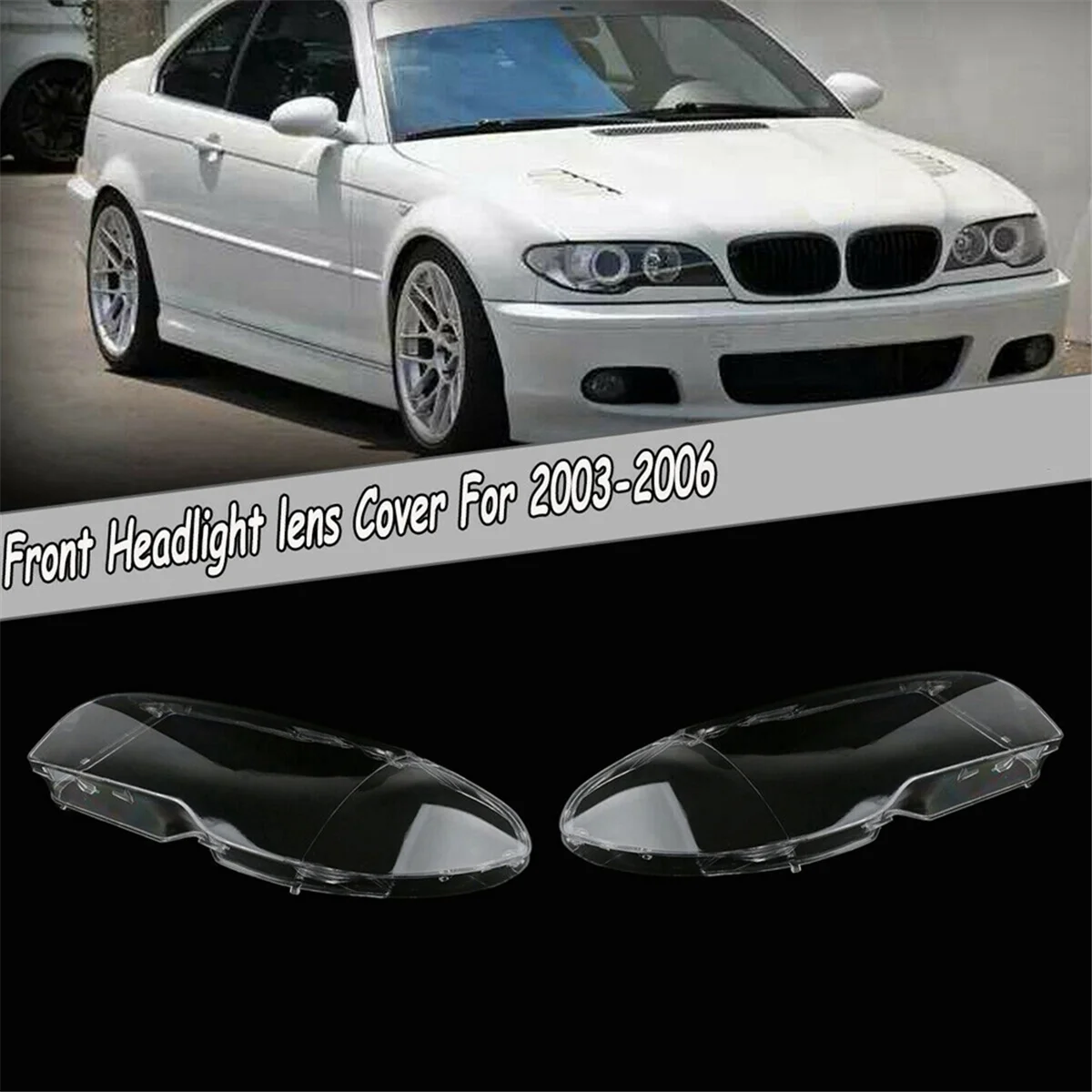 Cubierta lente faro para BMW E46 Cupé 325Ci 330Ci - imagen 5