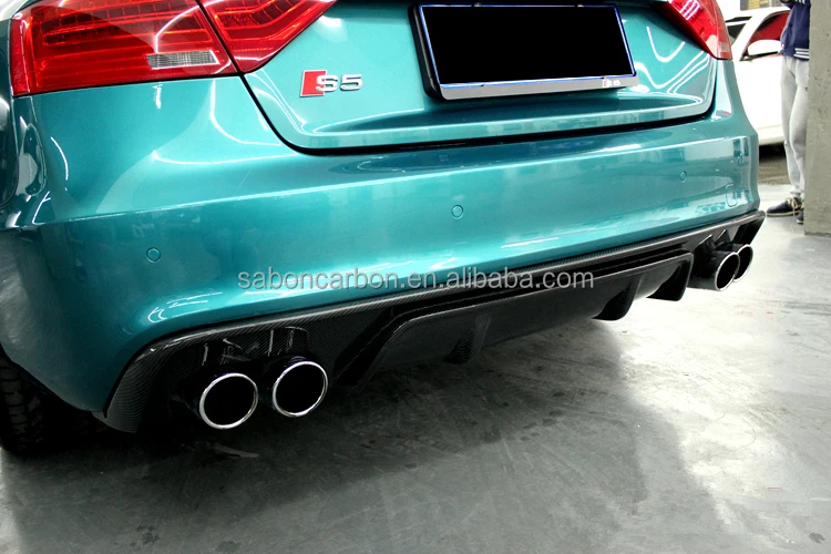 Difusor trasero fibra de carbono estilo REG – Audi S5 Coupe 13-16 - imagen 3