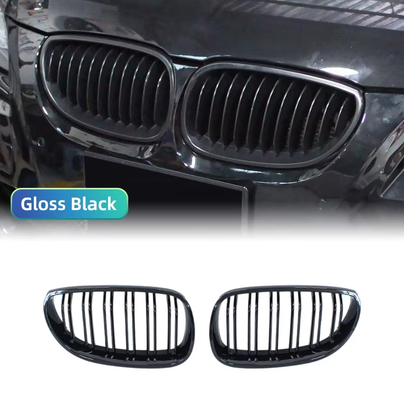 Parrilla delantera negra BMW Serie 5 E60/E61 M5 2003-2010 - imagen 4