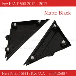 1SH17KX7AA/1SH16KX7AA Carcasas de retrovisor Fiat 500 negro mate