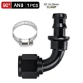 AN8 90 Degree Black