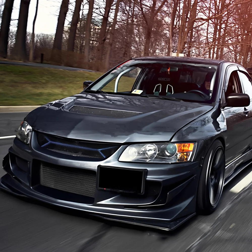 Capó de fibra de carbono para Mitsubishi Lancer Evolution VIII - imagen 5