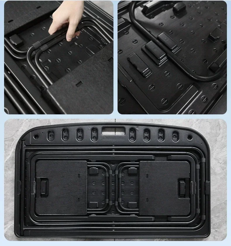 Mesa portátil plegable para coche Tesla Model 3 y Y 2024, con sillas - imagen 3