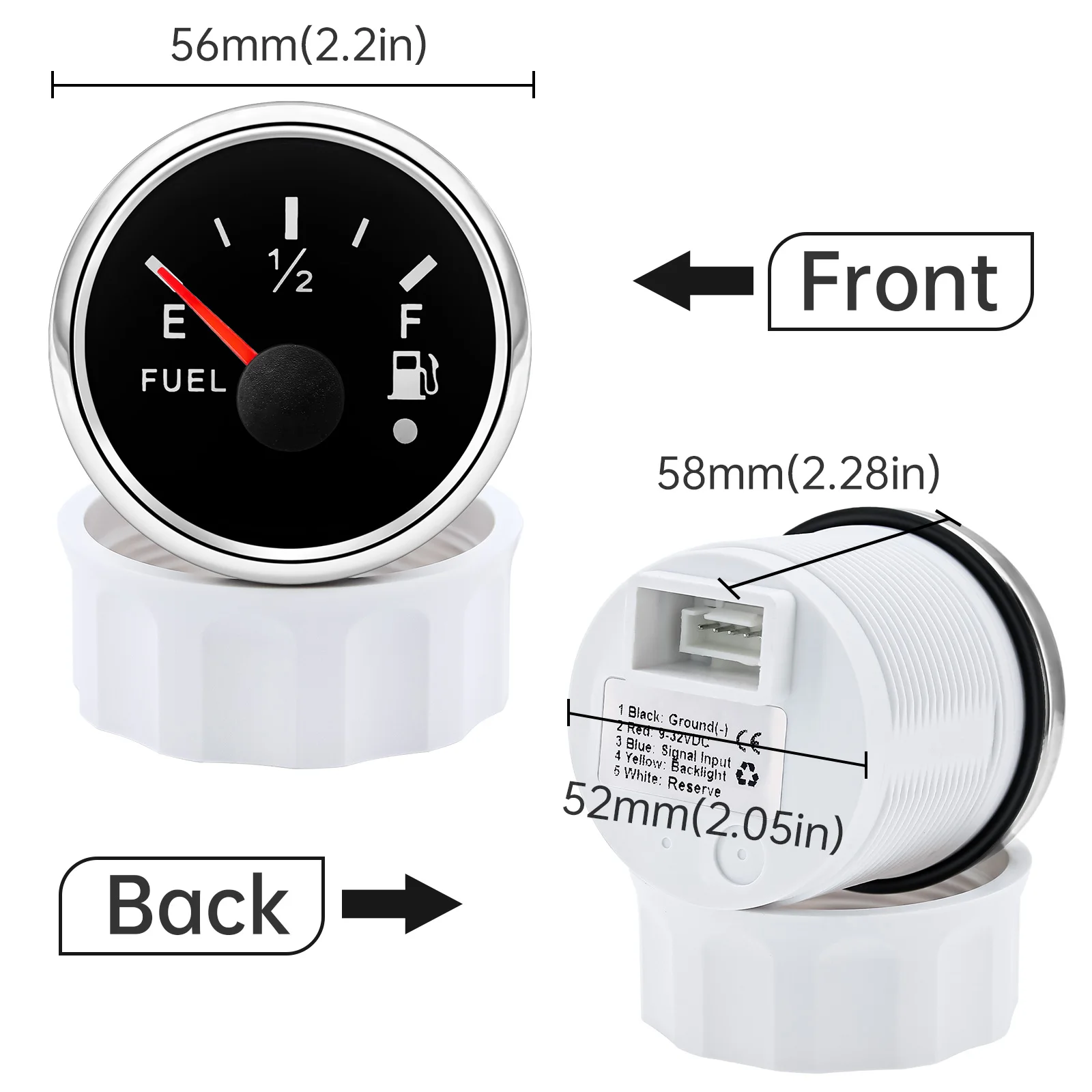 Medidor de combustible universal con alarma para coche y furgón - imagen 4