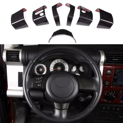 Cubierta botón de volante Toyota FJ Cruiser ABS negro mate carbono
