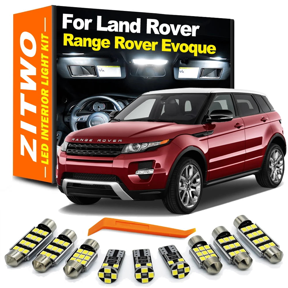 ZITWO para Land Rover Range Rover Evoque L538 2011 2012 2013 2014 2015 2016 2017 2018 bombilla LED para coche Kit de luz interior Accesorios