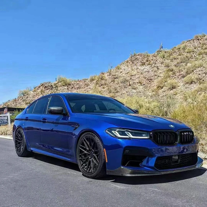 Labio delantero de carbono estilo MP F90 LCI para BMW M5 2021-2023 - imagen 2