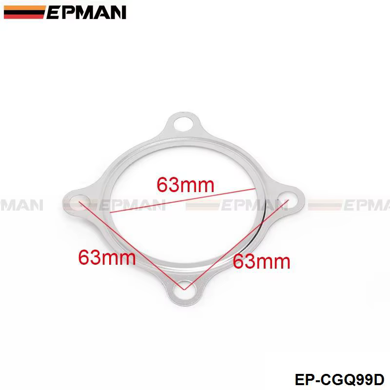 Junta de brida turbo EPMAN 2,5 pulgadas 4 tornillos GT3582R GT35 T3 - imagen 2