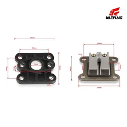 Juntas del colector de admisión para carburador 47cc-49cc Mini Moto