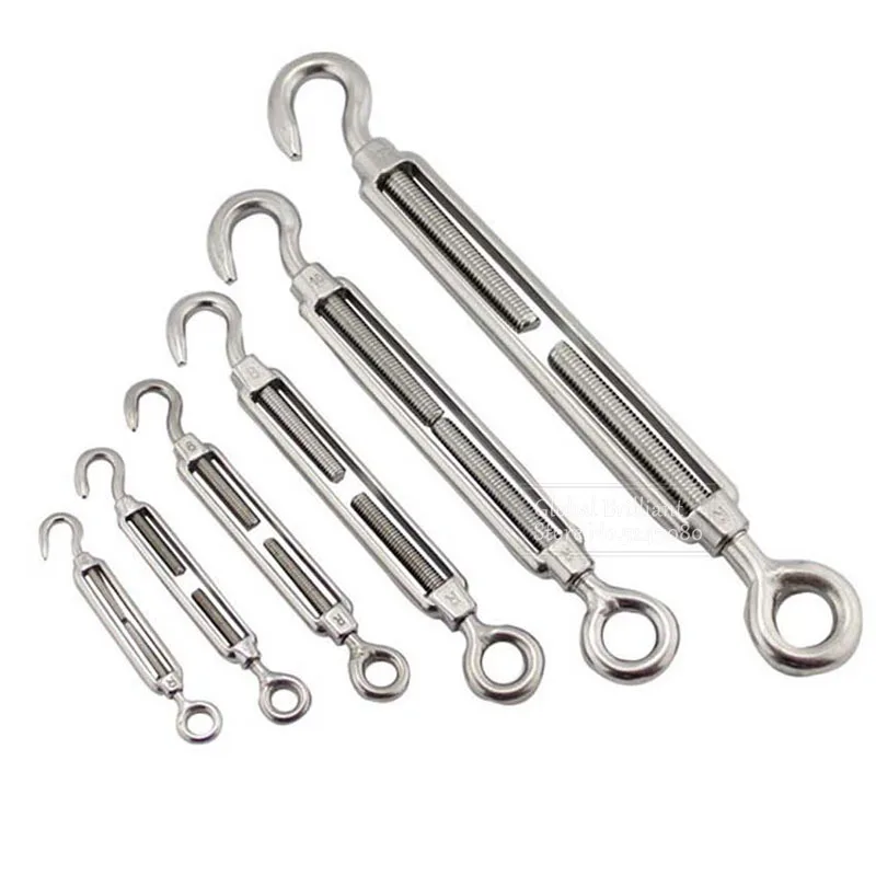 Gancho de aparejo tensor cadena – Acero 304 M6-M18