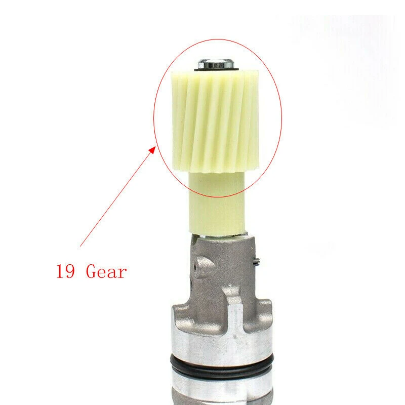 Detalle del conector y engranaje del sensor