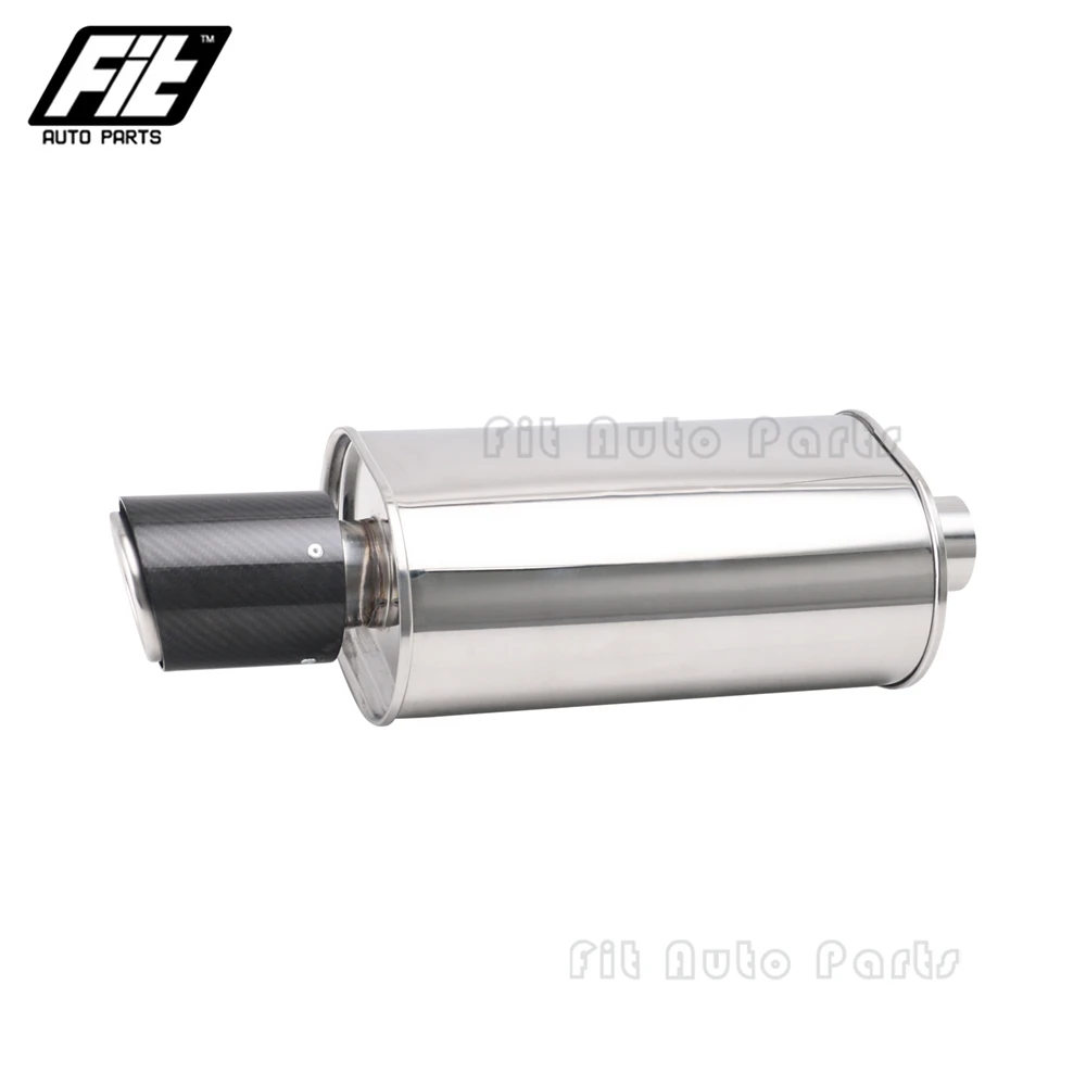 Silenciador escape ovalado acero inoxidable 2.5-4" universal - imagen 3