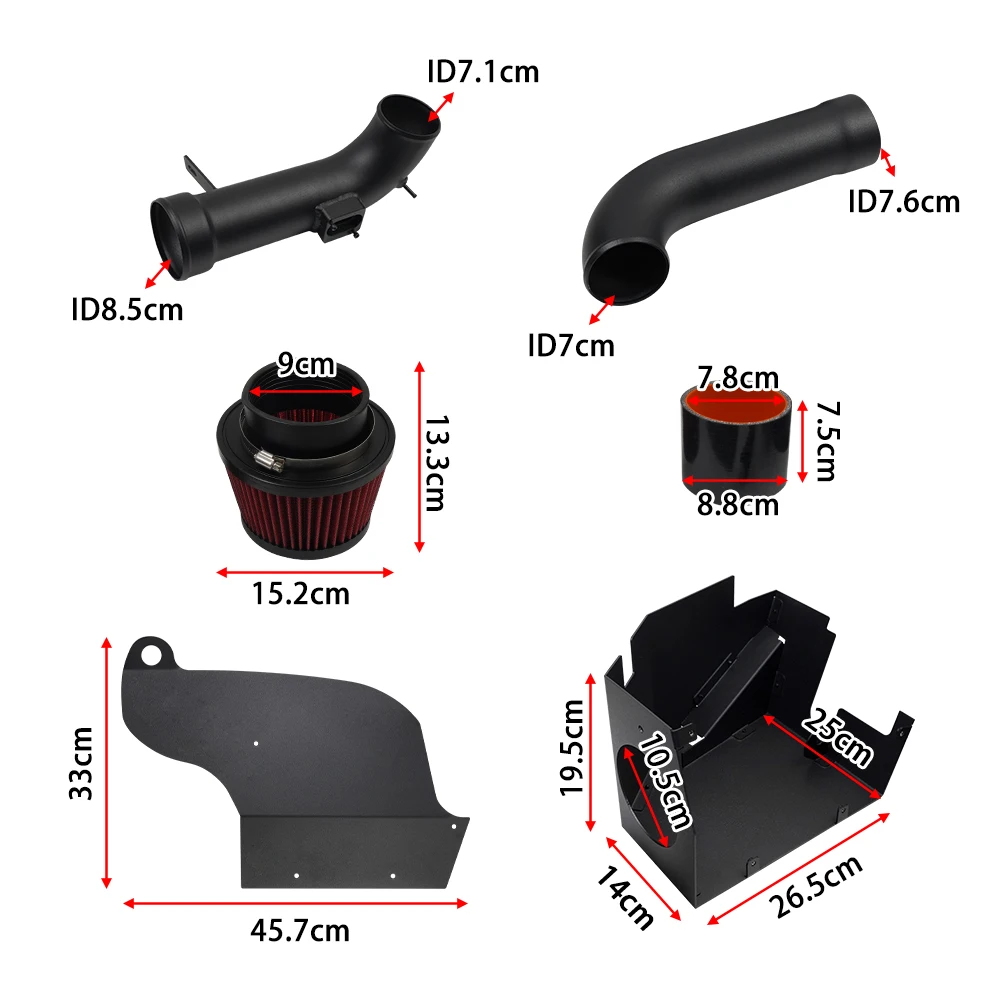 Kit admisión aire frío IP-1043-BK – BMW F22/F30/F32 2012+ 320i/328i - imagen 2