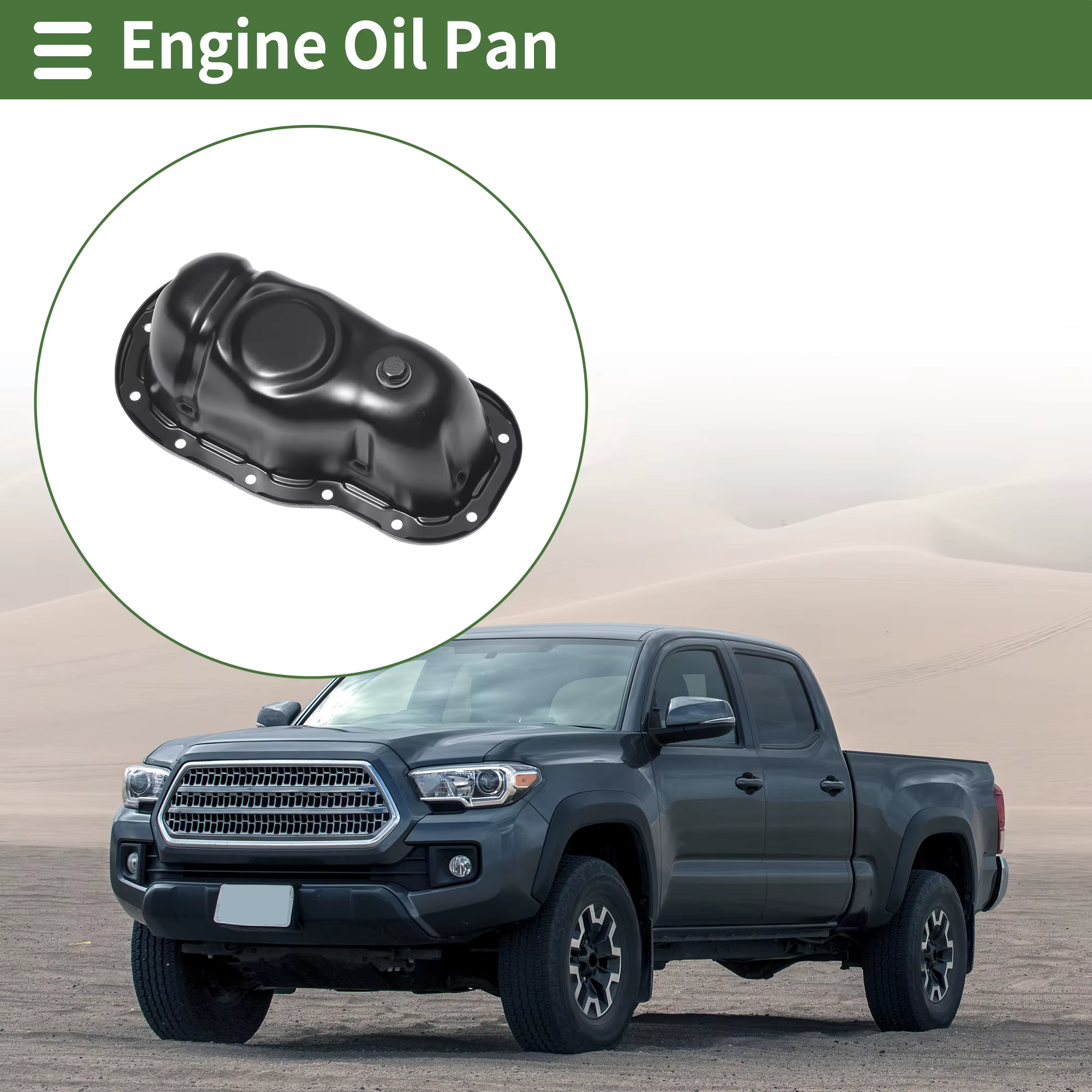 Cárter de aceite UXCELL 1210231010 para Toyota Tacoma 2006-2013