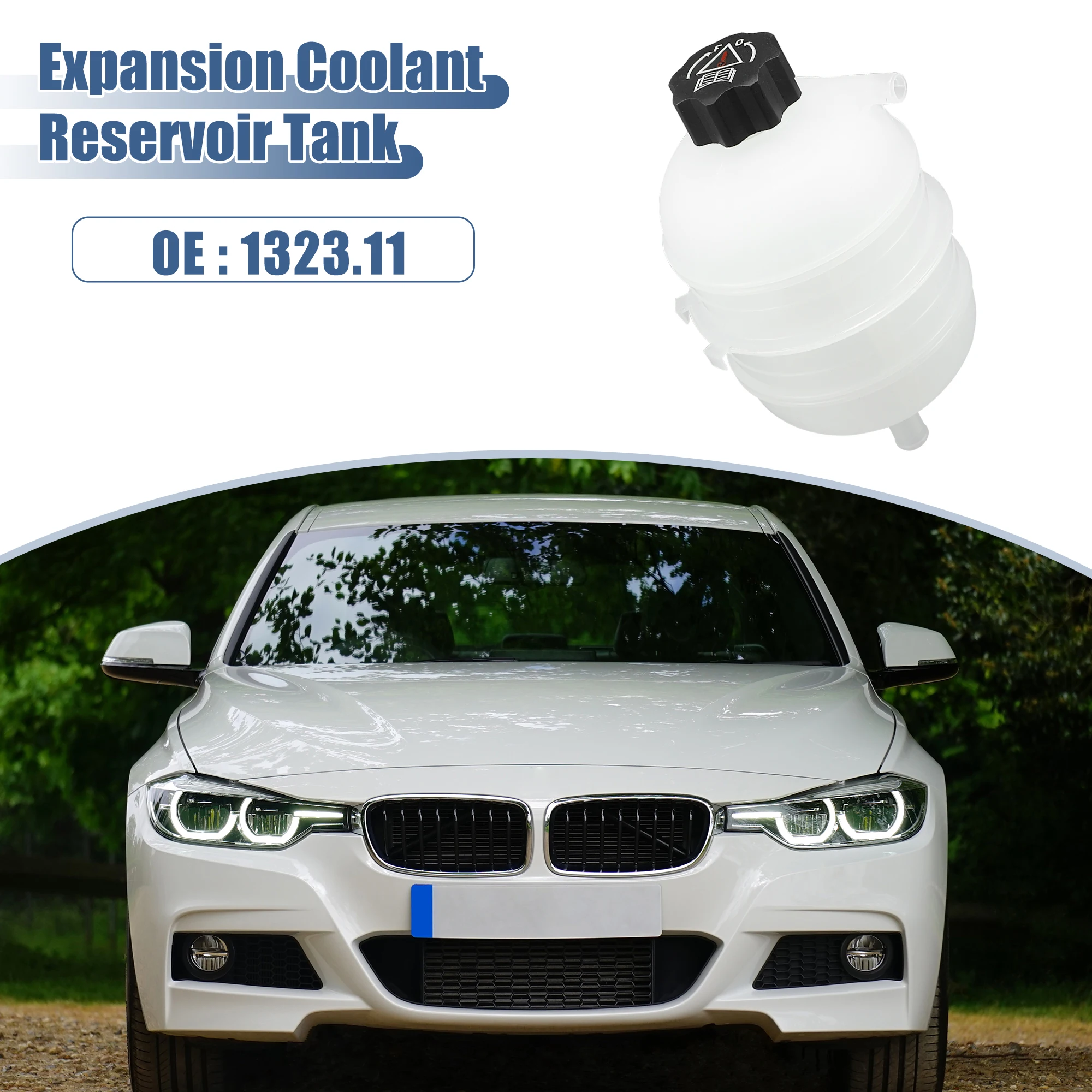 UXCELL Vaso de expansión Peugeot 206 CC 1.6 con tapa - imagen 2