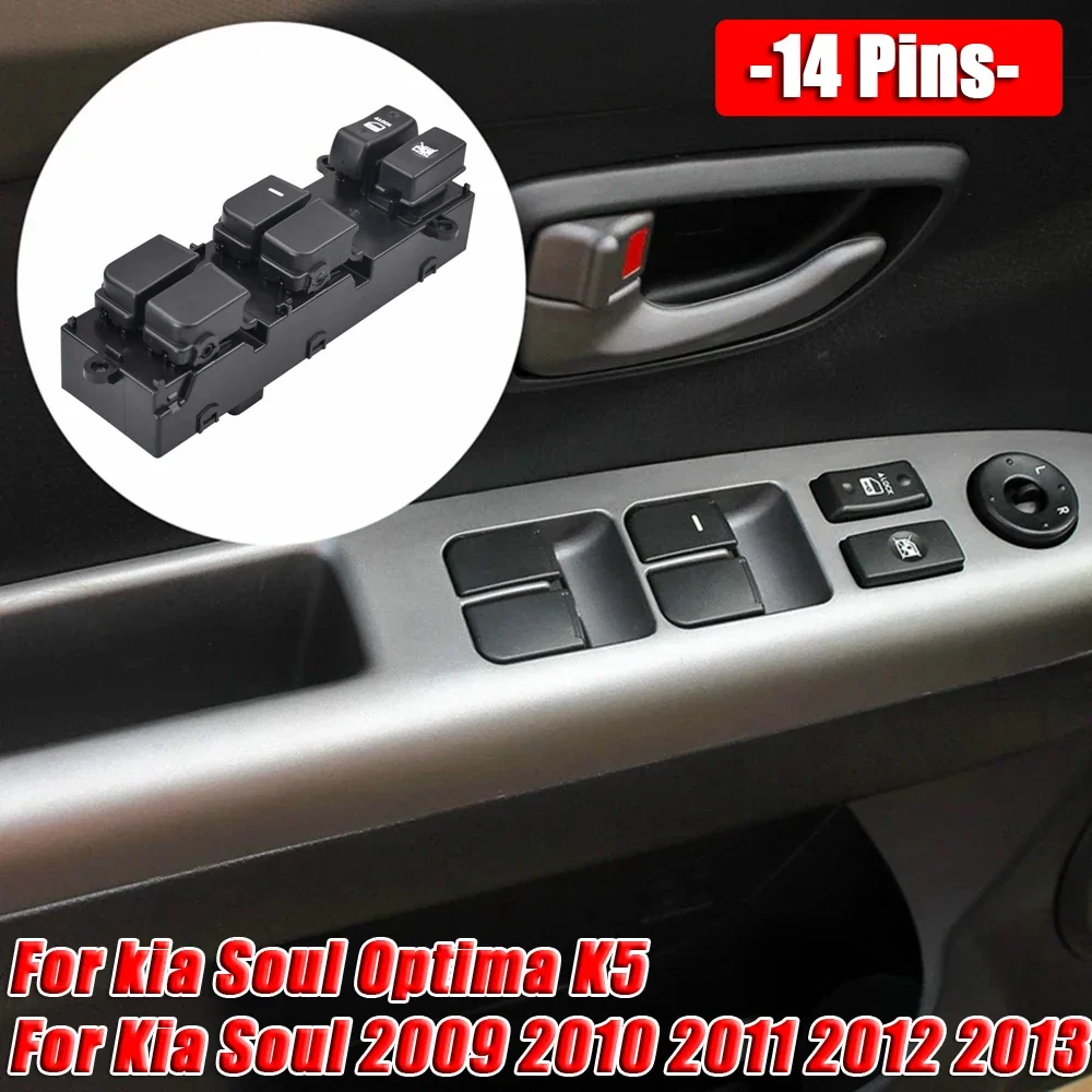 Interruptor elevalunas eléctrico Kia Soul y Optima K5 2009-2013 - imagen 2