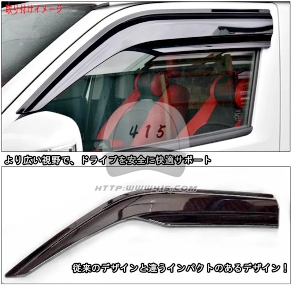 Deflector lateral de ventana para Toyota Hiace Van Commuter - imagen 2