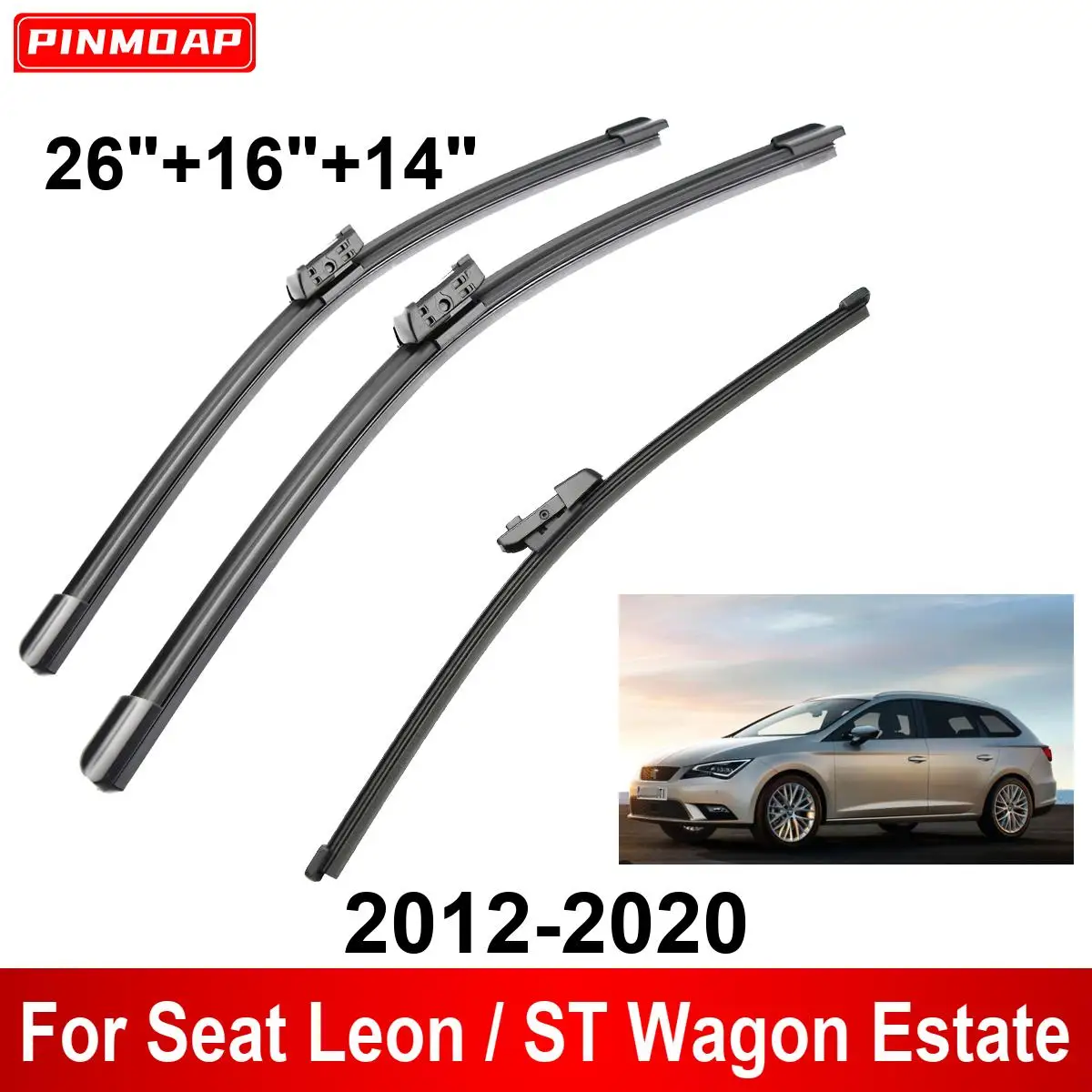 Limpiaparabrisas Seat León ST 2012-2020 delanteros y traseros