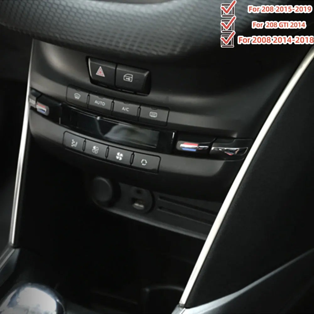 Embellecedores cambio marchas acero inox – Peugeot 2008 208 GTI - imagen 5