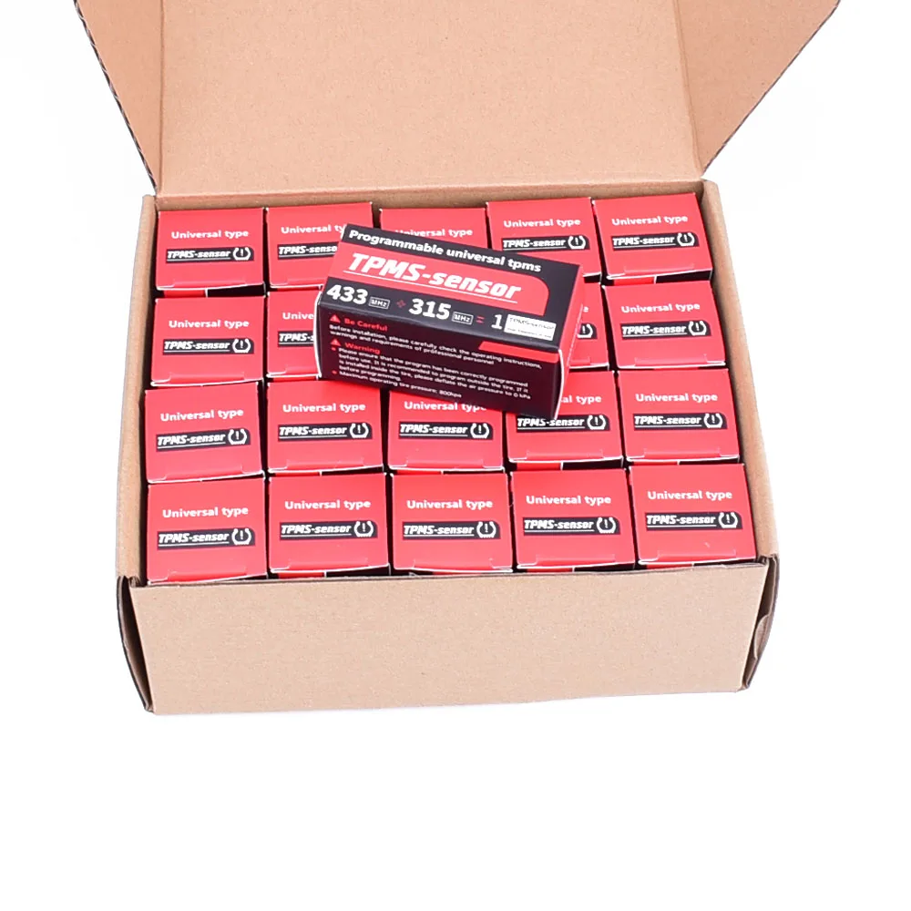 Sensor TPMS programable 315/433 MHz pack 4 unidades