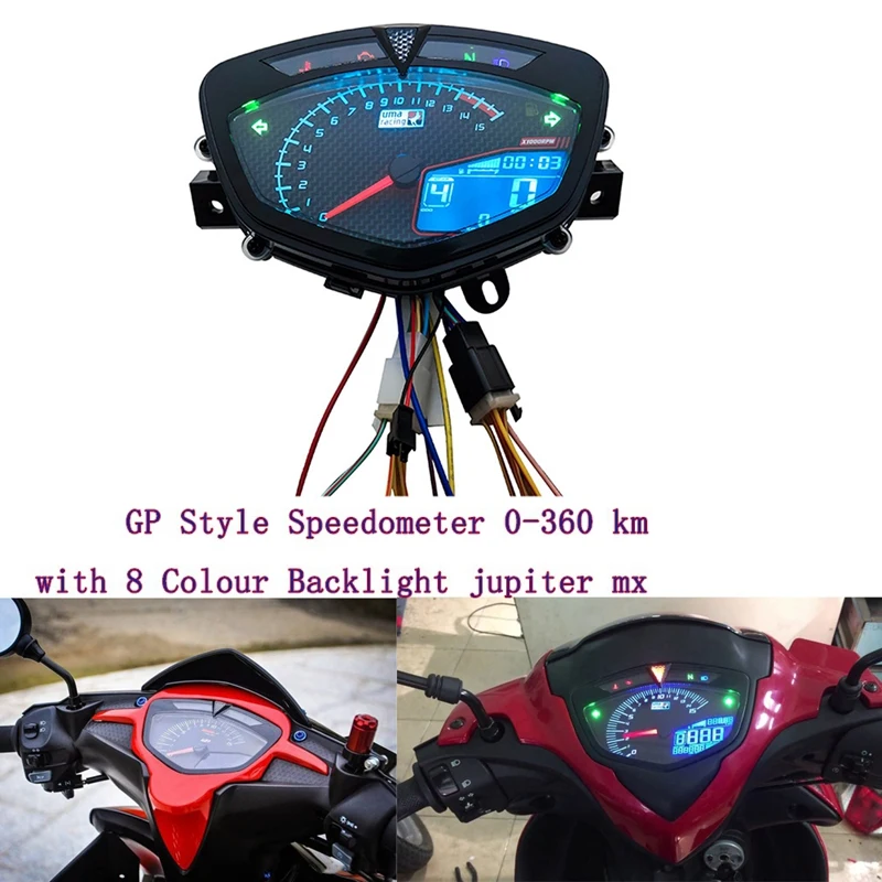 Tacómetro Digital LCD RPM para Yamaha LC135 V1 y Jupiter MX - imagen 2