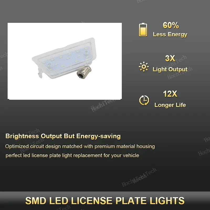 Lámpara matrícula LED blanca Opel Astra G MK4 1998-2004 - imagen 3
