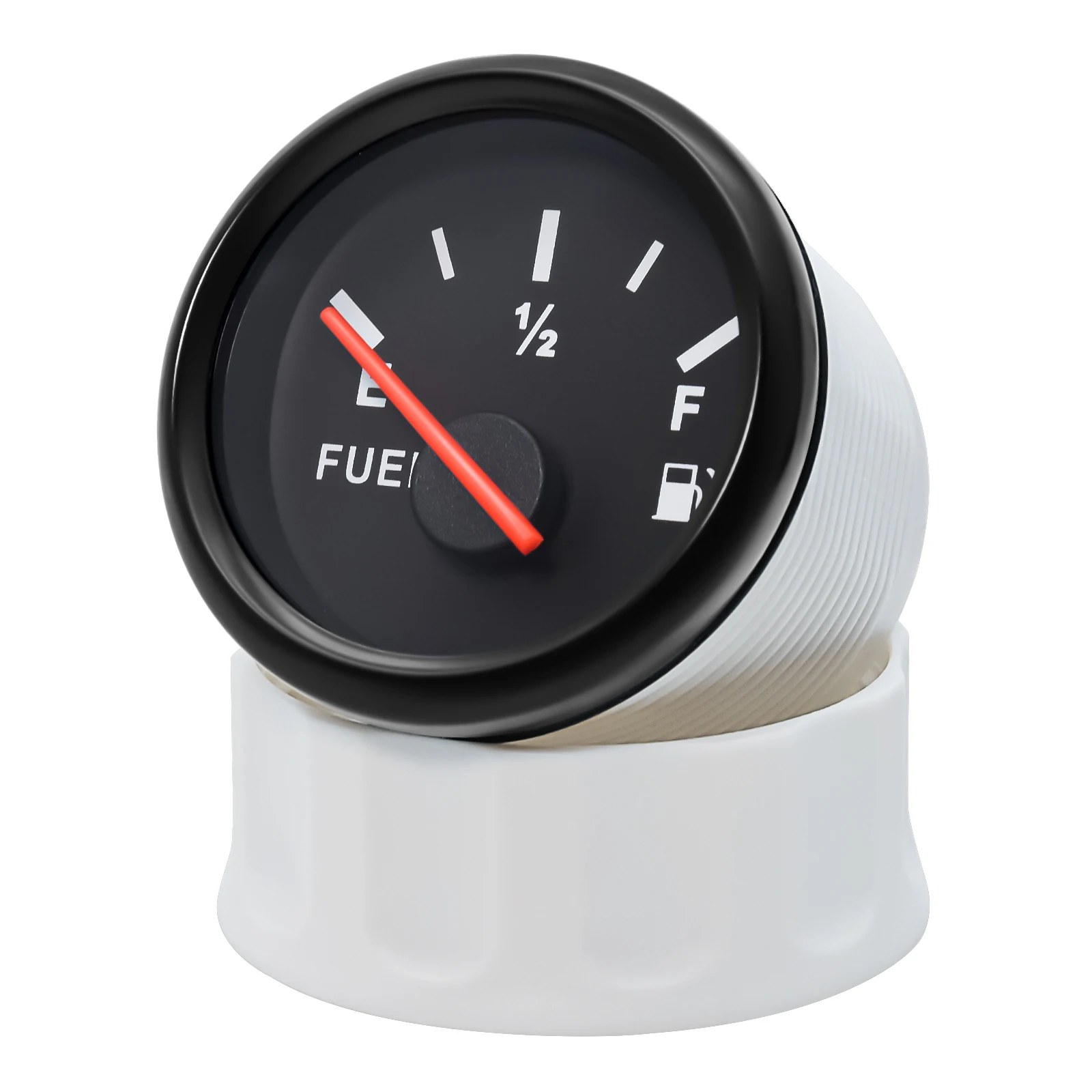 Indicador de nivel de combustible 52 mm con sensor, luz roja - imagen 2
