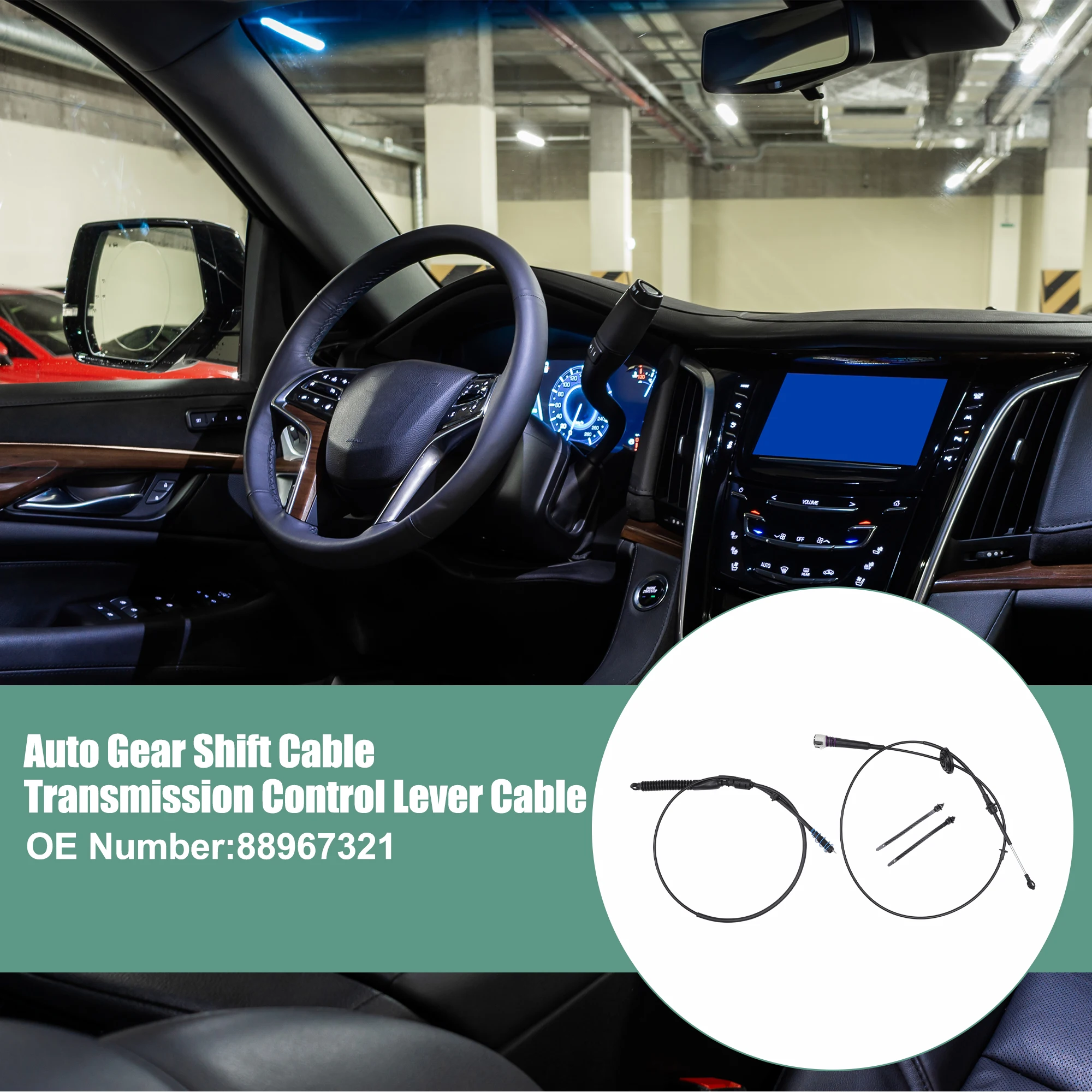 X Autohaux Juego de cables de palanca de control de transmisión automática para Cadillac Escalade 2002-2006 para Chevrolet Avalanche 2002-20 No. 88967321 - imagen 2