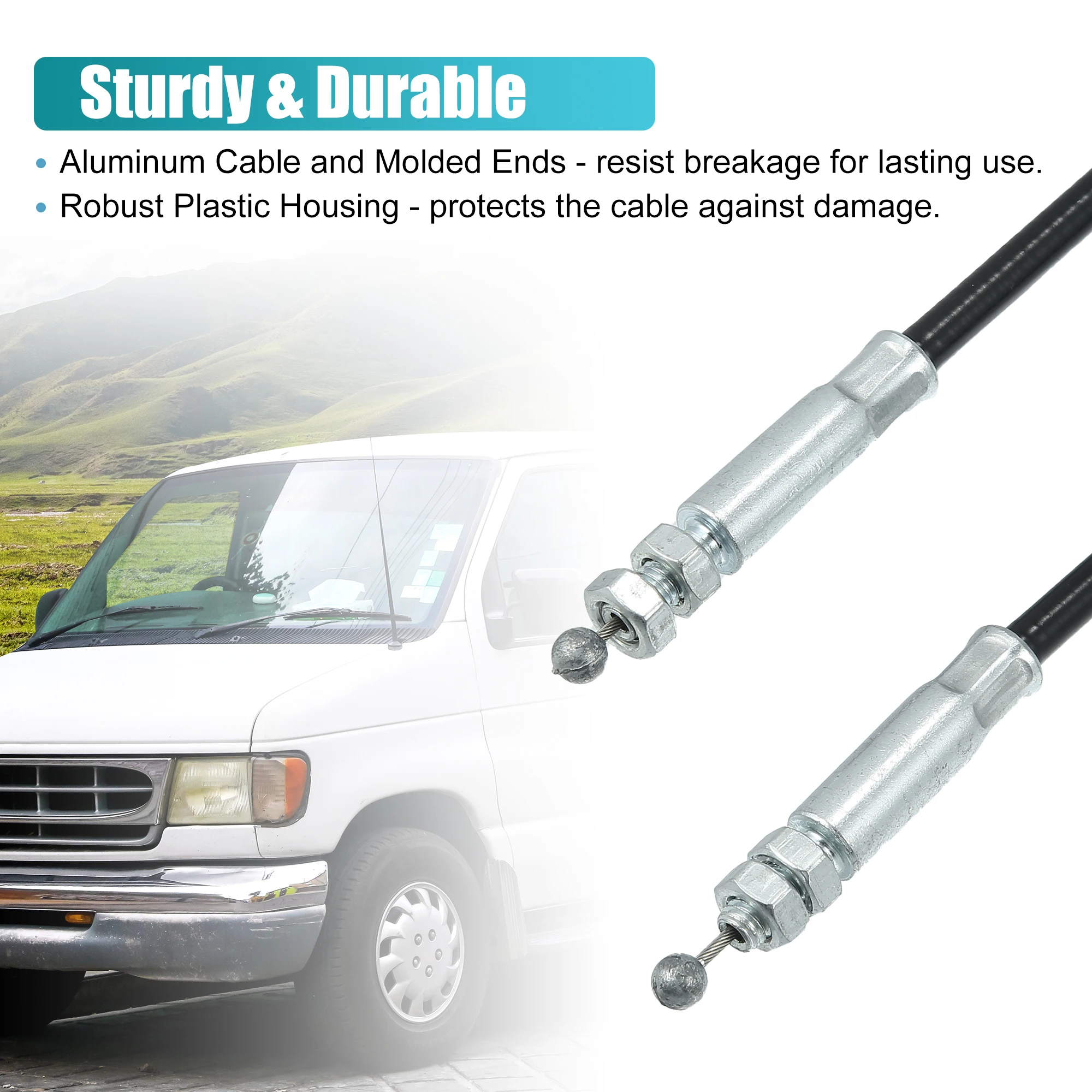 X Autohaux 8C2Z15431A02C – Cable puerta trasera Ford E-150 - imagen 5