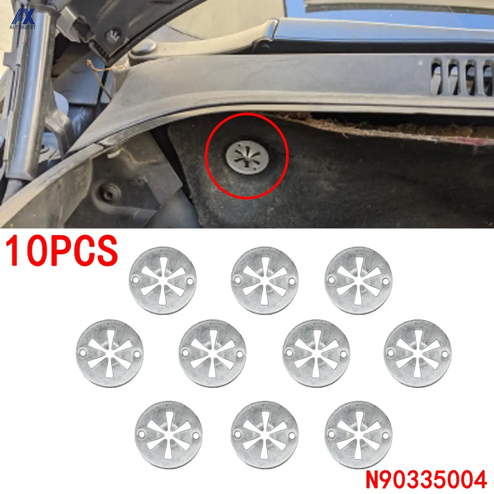 Clips de aislante de capó para VW Audi Seat Skoda