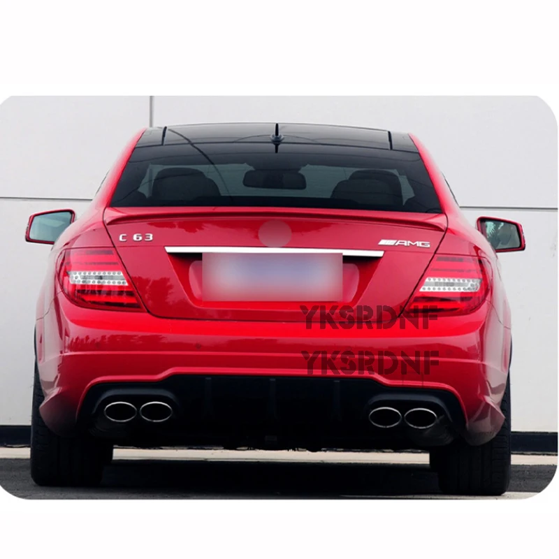 Difusor trasero estilo AMG C63 para Mercedes-Benz W204 2012-2014 - imagen 4