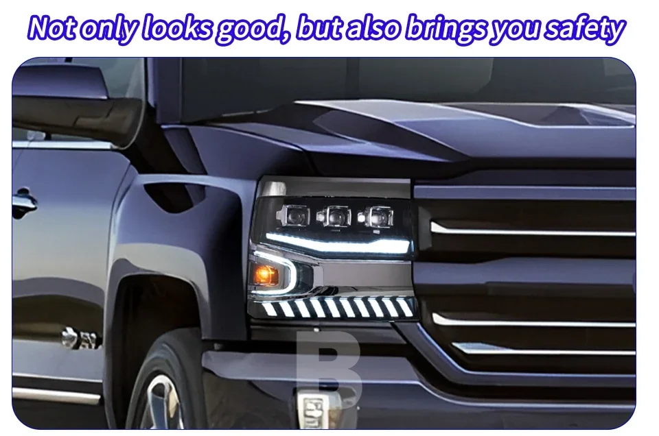 Faros delanteros LED para Chevrolet Silverado 2016-2018