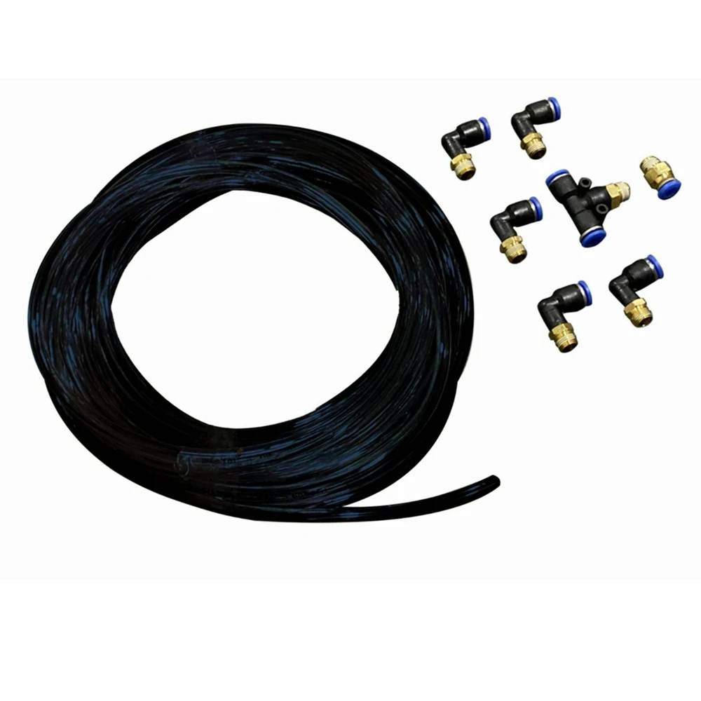 Kit de montaje de vacío negro con cerradura de empuje de 12,4 pies, válvula de descarga Turbo y solenoide para vehículos Turbo